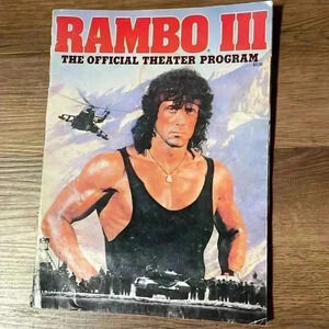 Vintage Rambo III Theater Program